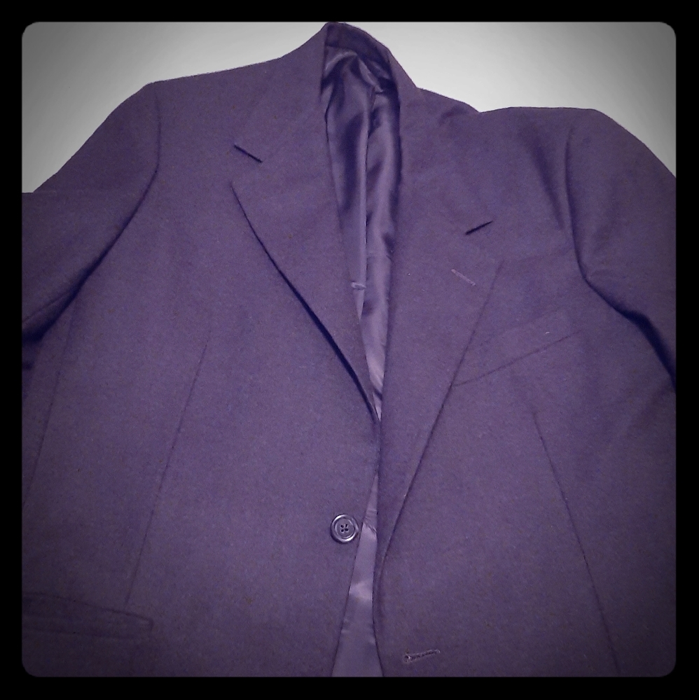 Hickey Freeman40R 100% Wool Cust. Made Suit Jacket
